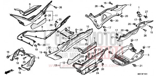 FLOOR STEP/UNDER COVER (FJS400D9/FJS400A) FJS400A9 de 2009